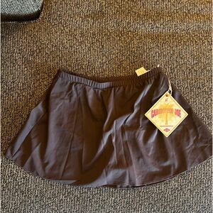 NWT Skirted brownSwimsuit bottom by Caribbean Joe